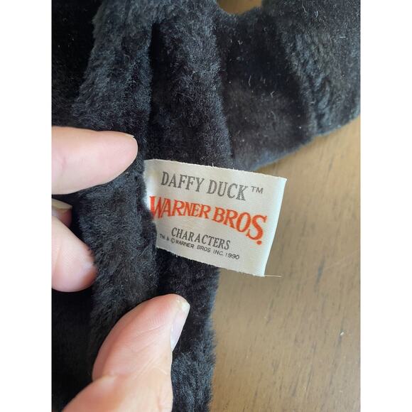 Vintage 1993‎ Warner Bros Looney Tunes DAFFY DUCK 11" Hand Puppet Mighty Star - Picture 2 of 5